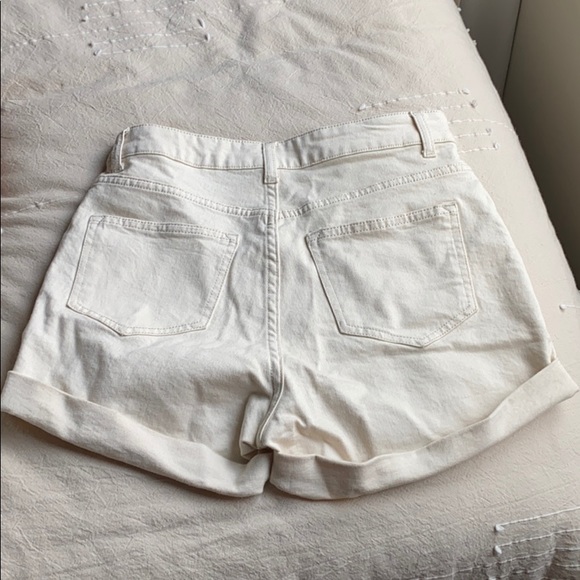 white denim shorts - Picture 2 of 3